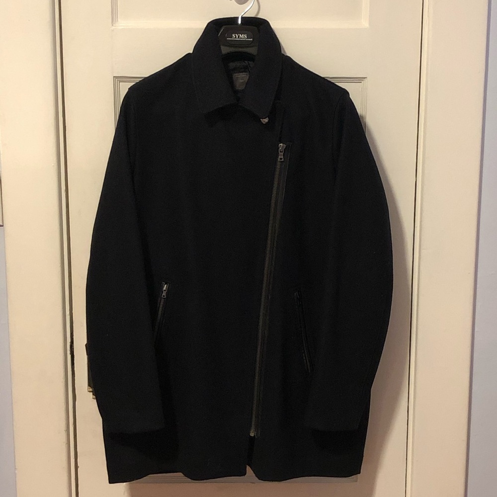 Gap moto style winter coat black XXL